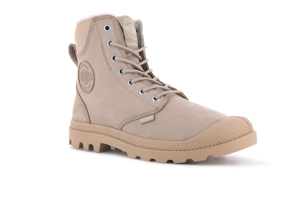 Botas Palladium PAMPA SPORT CUFF WPS Mujer Warm Sand | Costa Rica-61509